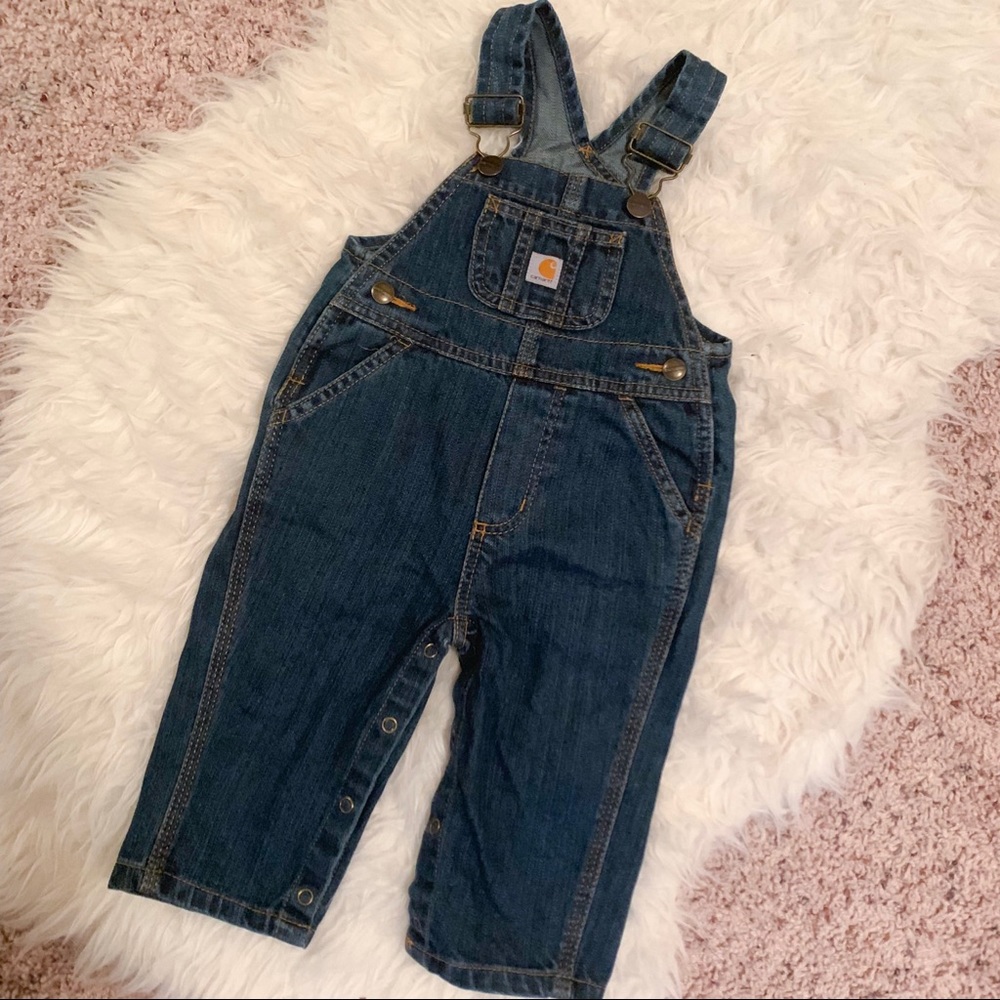 Baby Boy Dark Wash Carhartt Overall